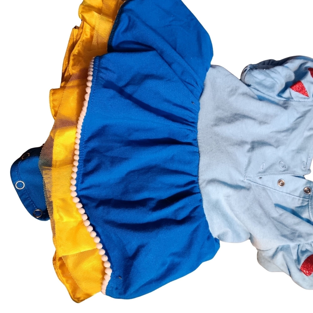 Snow White Inspired Baby Costume Dress | 12 Months | Tulle Skirt Princess Outfit - Picture 2 of 3